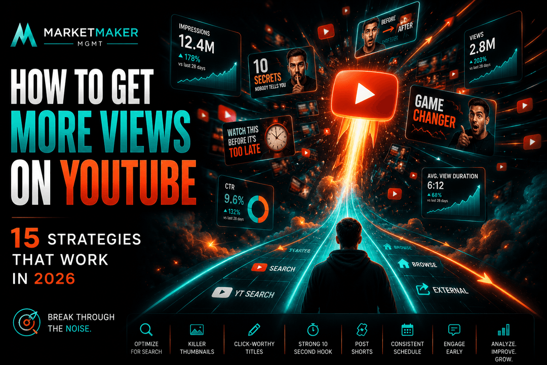 How to Get More Views on YouTube: 15 Strategies That Work in 2026