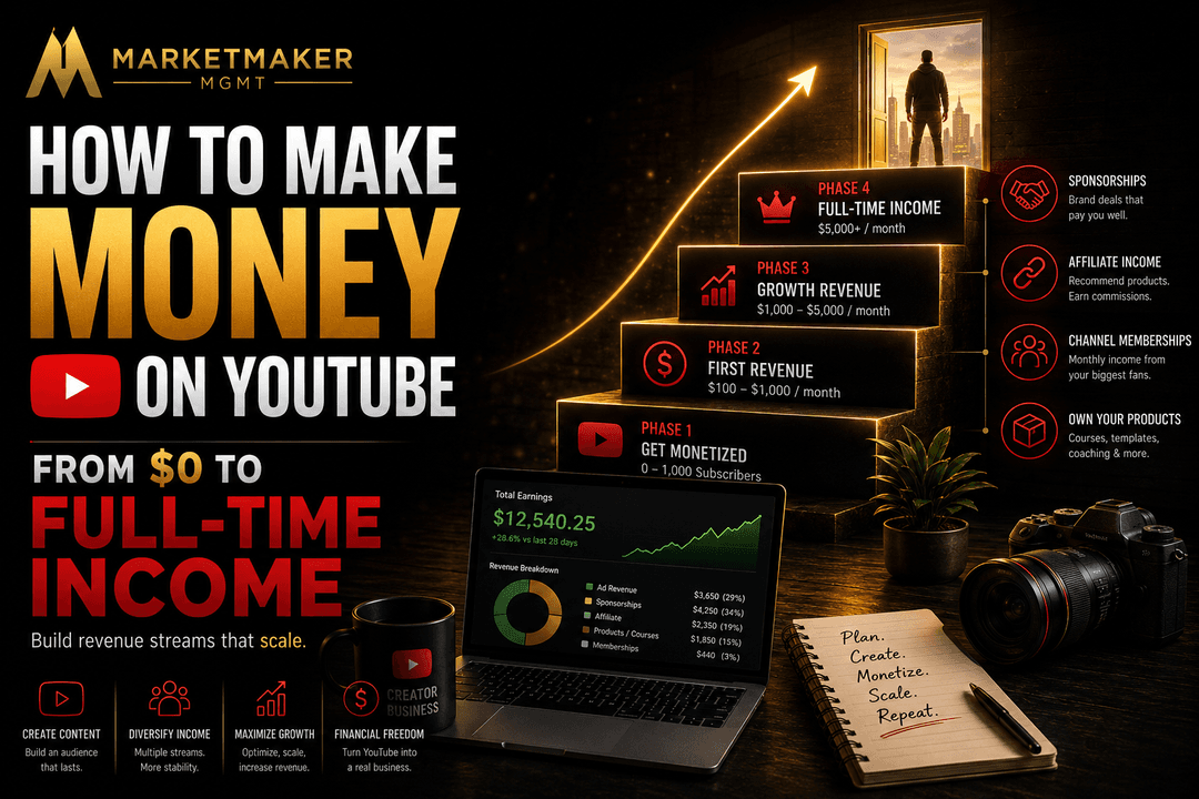 How to Make Money on YouTube in 2026: From $0 to Full-Time Income