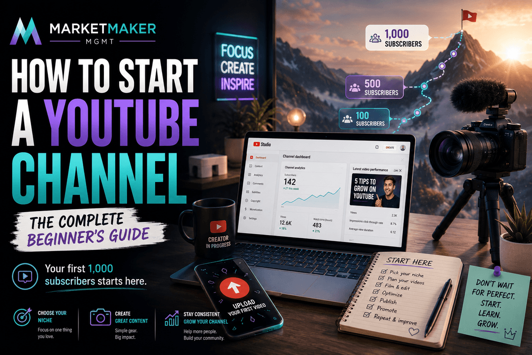 How to Start a YouTube Channel in 2026: Complete Beginner's Guide
