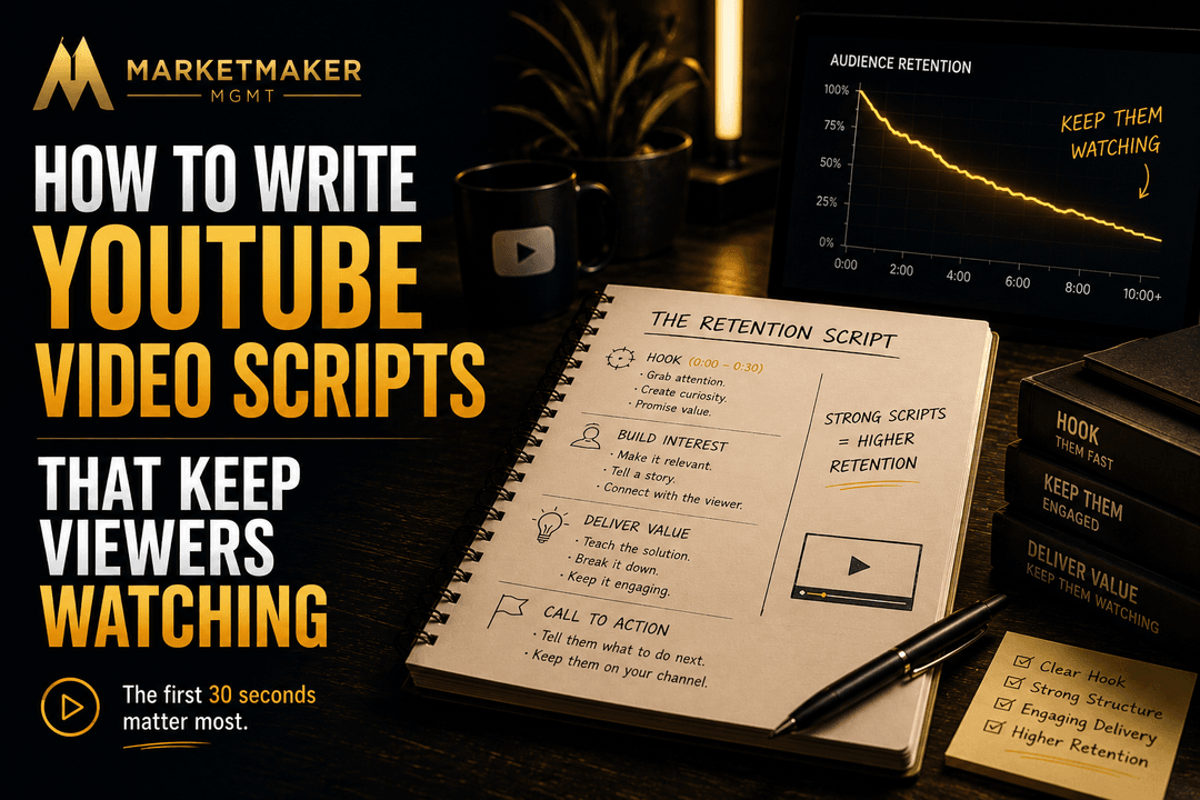 How to Write YouTube Video Scripts That Keep Viewers Watching